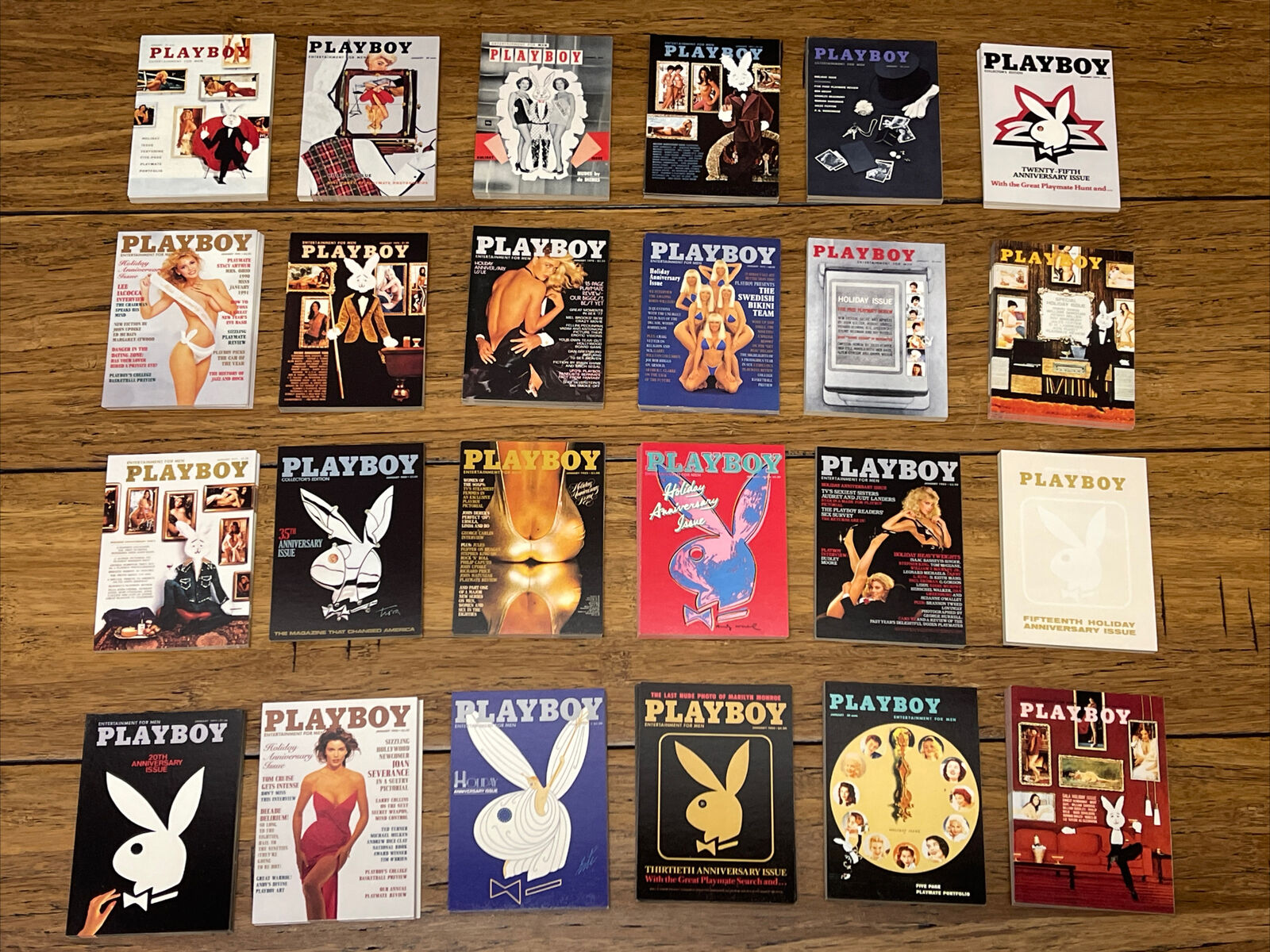 PLAYBOY Magazine Lot Of 24 Cover Issue Trading Cards From 1993 Mint Condition