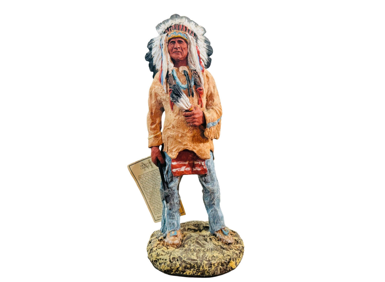 SIOUX CHIEF SCULPTURE BY DANIEL R. MUNFORD - SIGNED BY ARTIST 1986