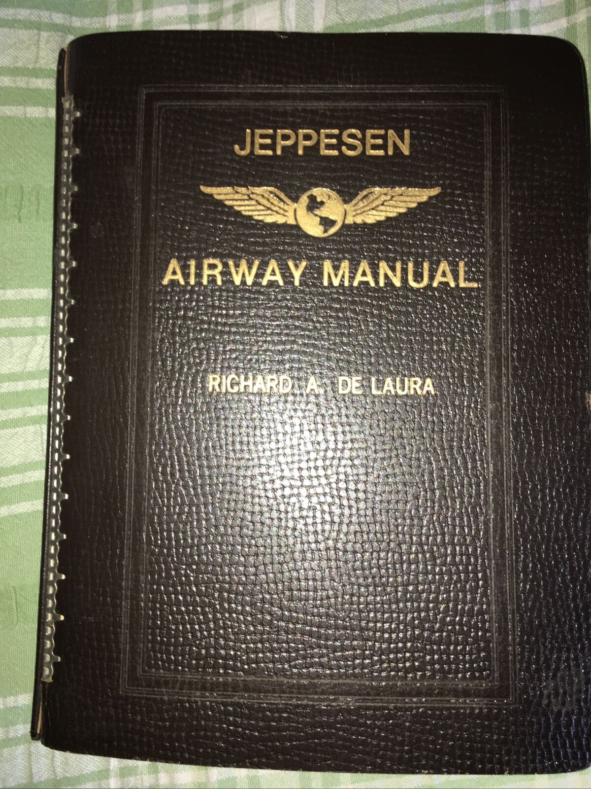 Vintage Jeppesen Airway Manual Folder Binder Used 1979 California Maps