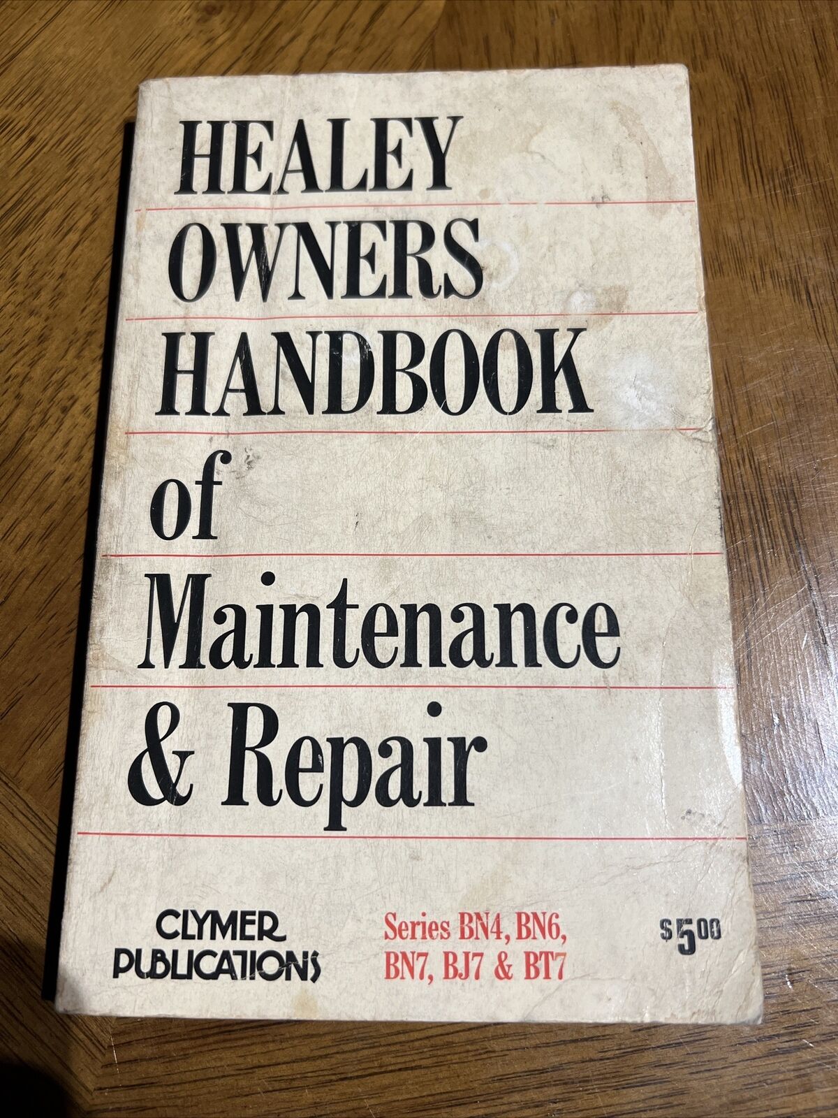 Healey Owners Handbook of Maintenance and Repair Clymer Publications 1971