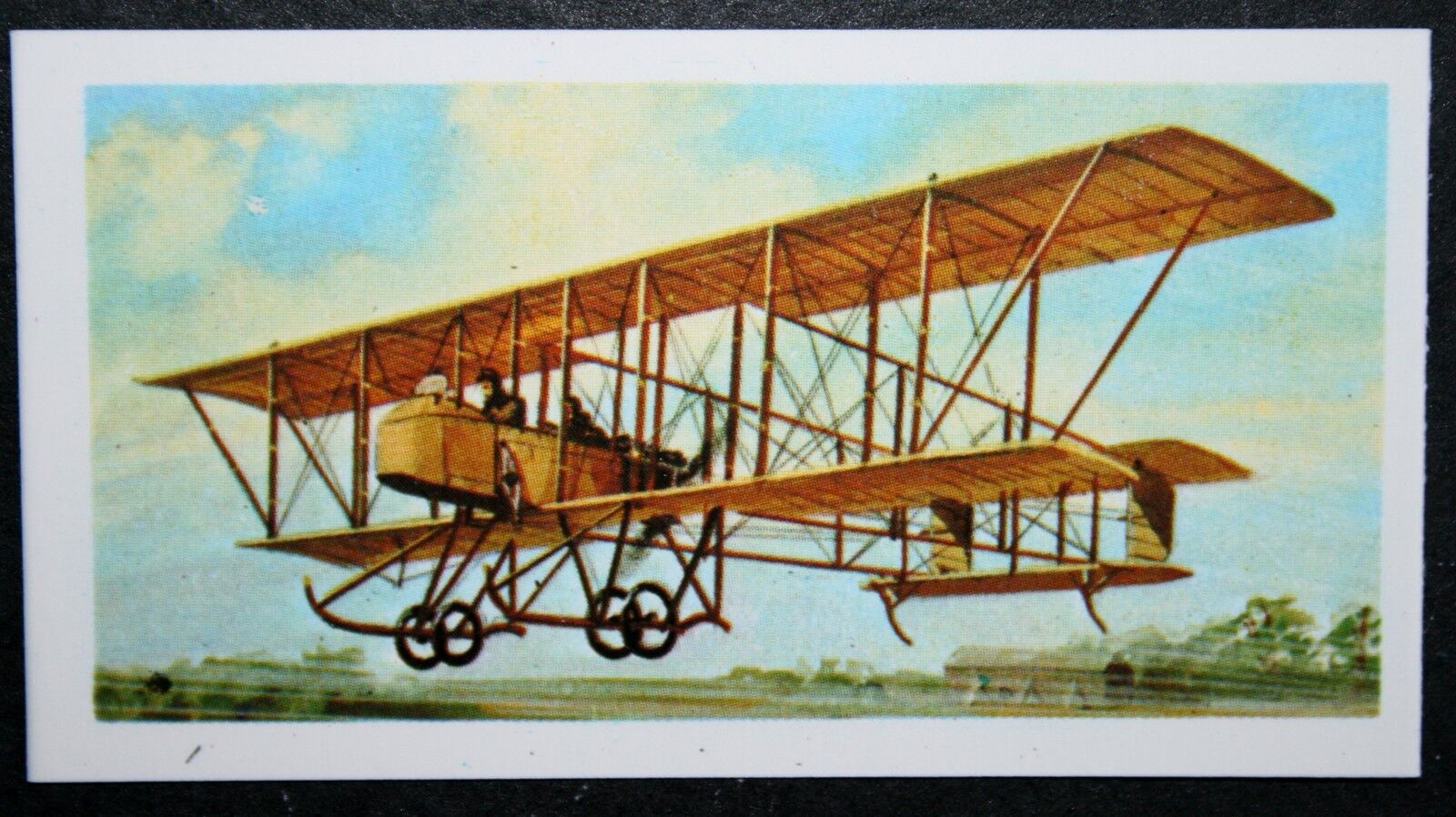 Pioneering French Biplane   Maurice Farman      Illustrated  Card   XC02
