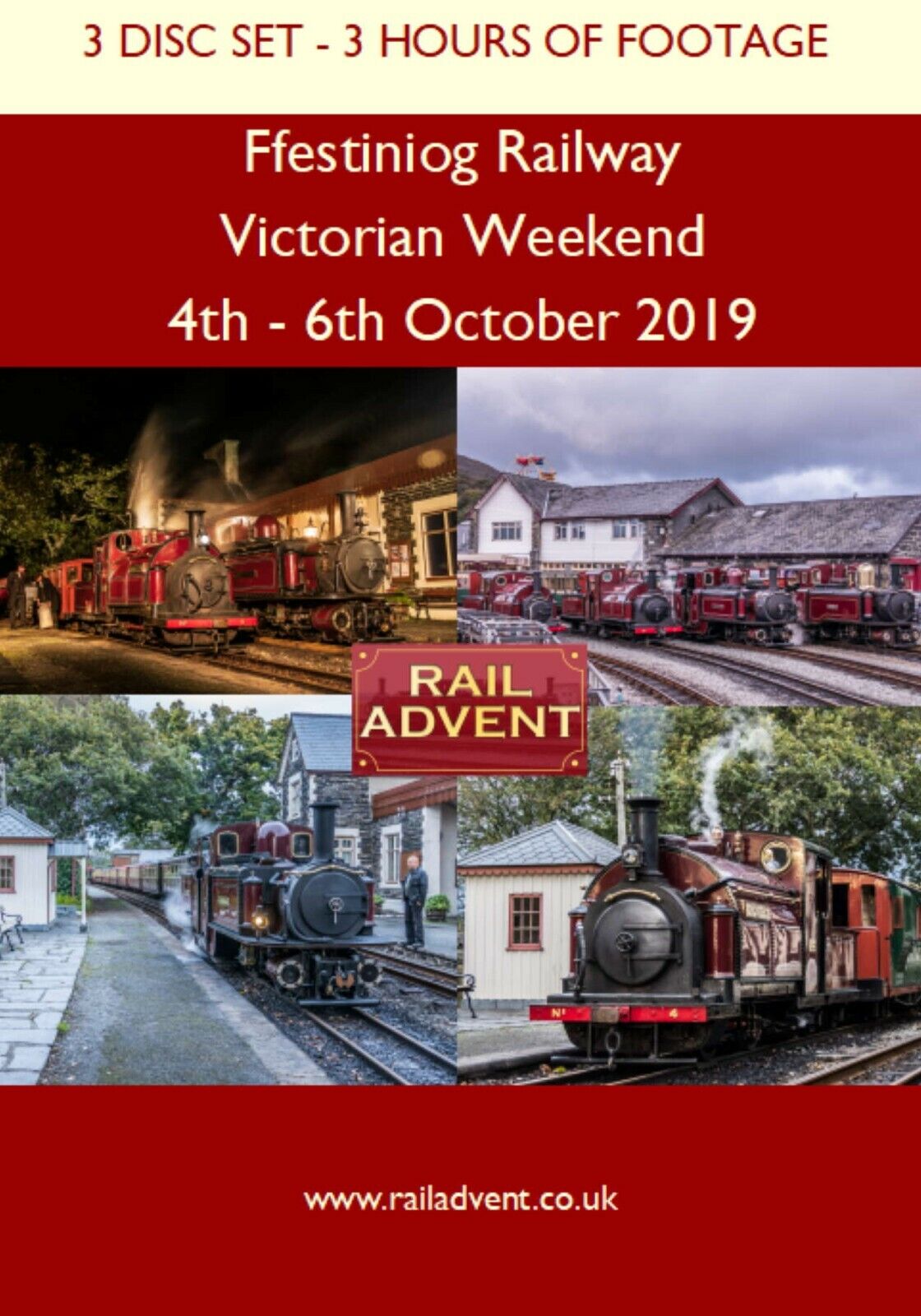 Railway DVD - Ffestiniog Railway - Victorian Weekend - 3 Disc Set