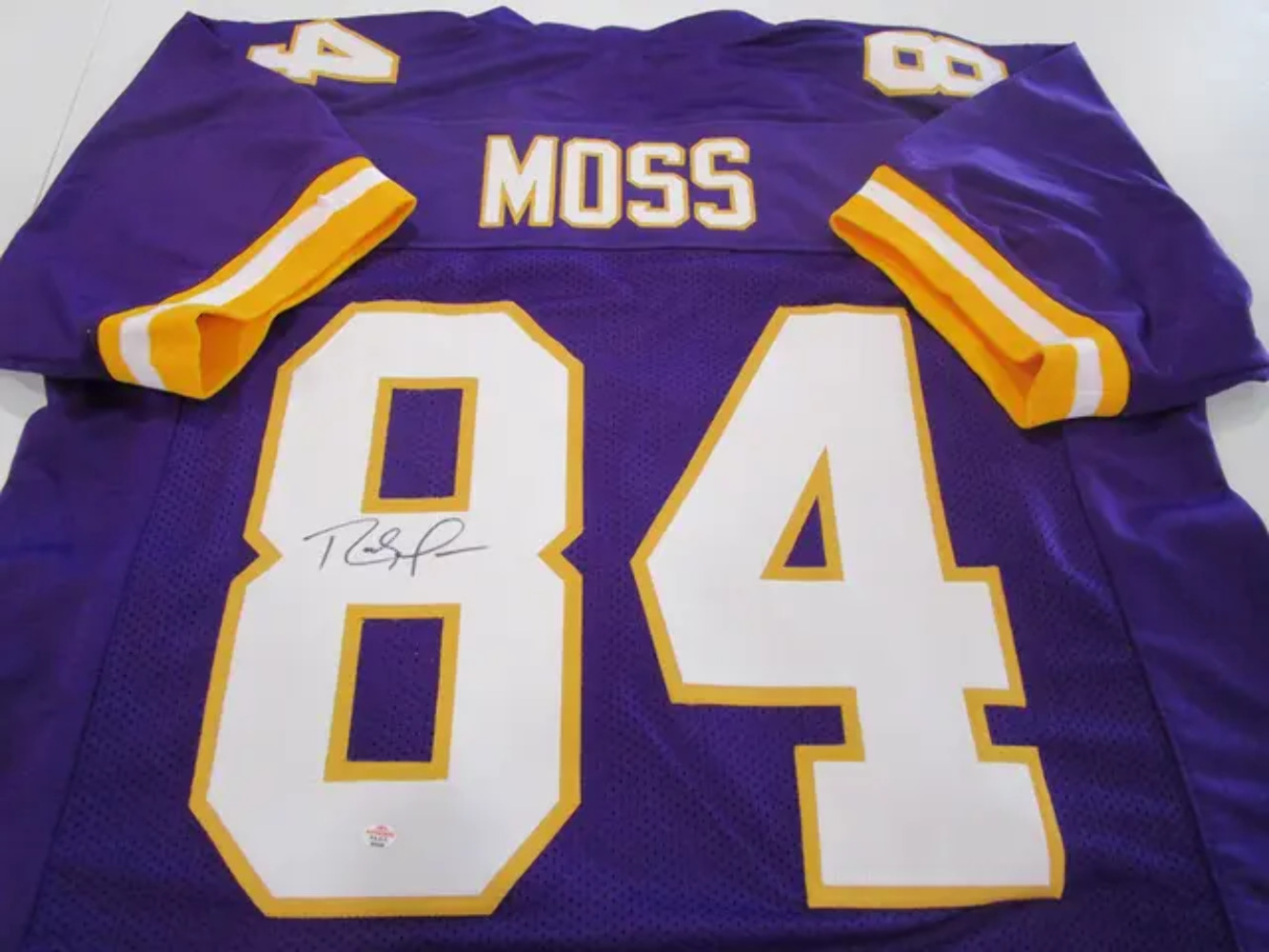 Randy Moss of the Minnesota Vikings signed autographed football jersey PAAS COA
