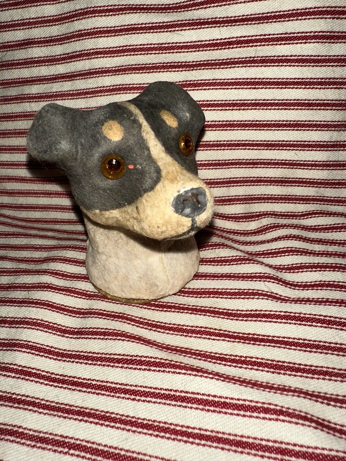 Rare Antique German Dog Head Candy Container 