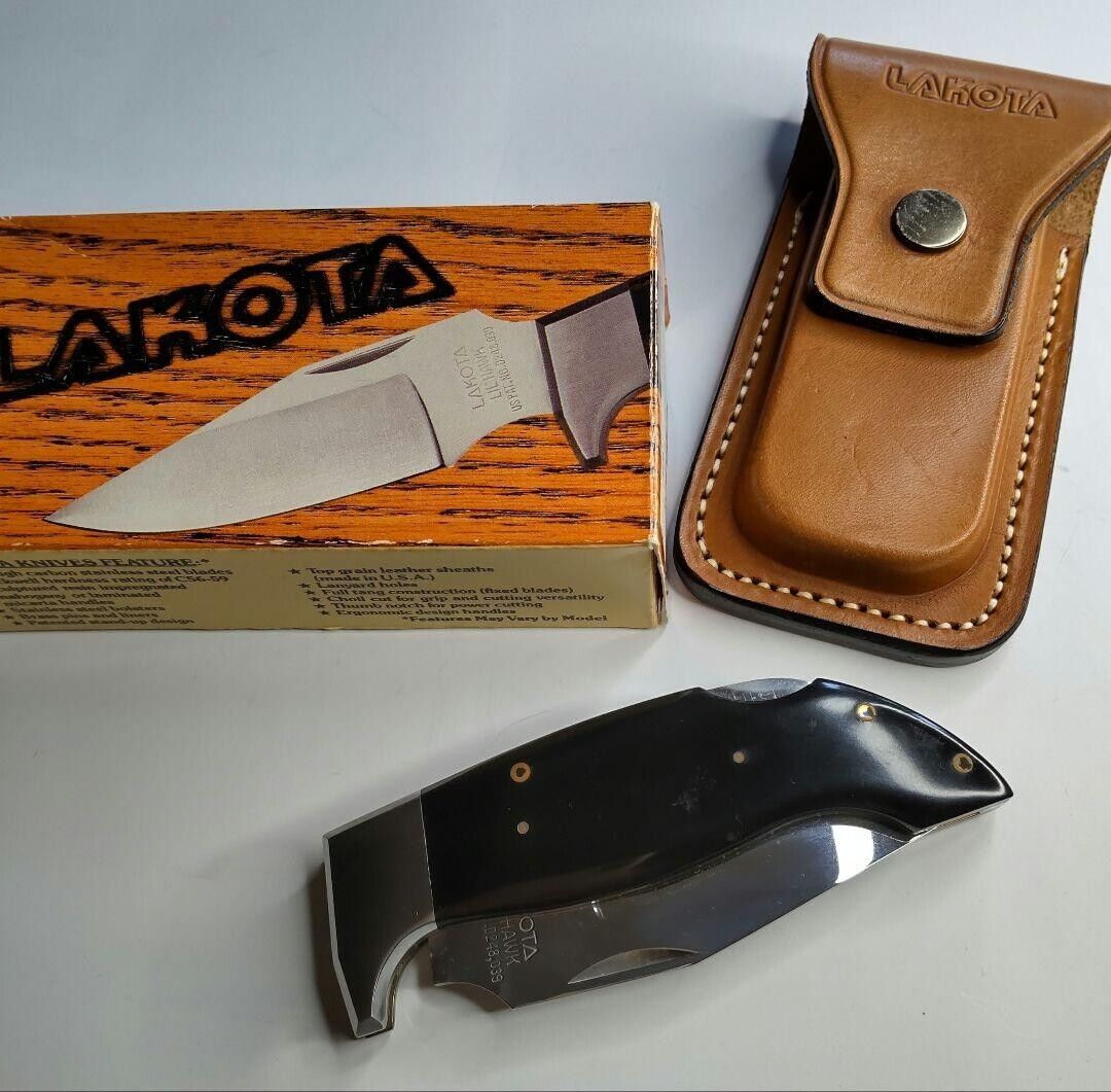 Vintage Lakota Moki 271A ProHawk Knife w/ Case Box Rare Japan