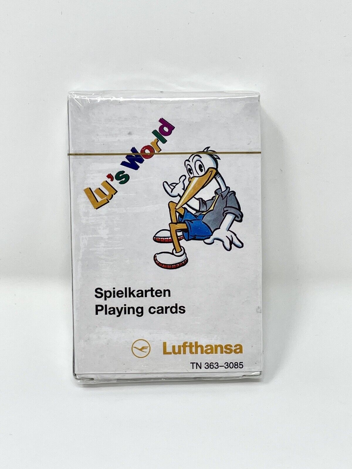 Vintage LUFTHANSA AIRLINES Playing Cards Complete Sealed  Lu's World 1980s