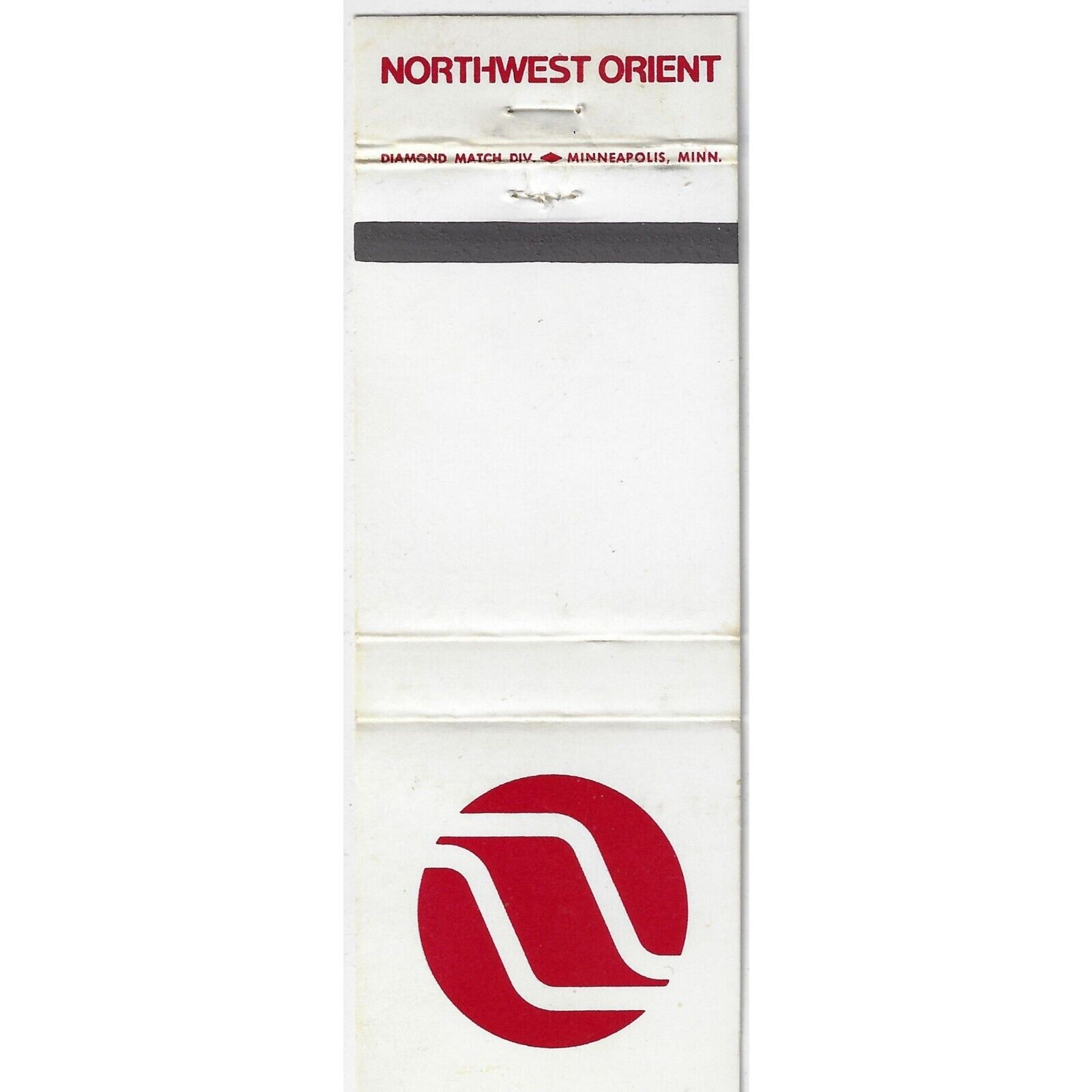 Northwest Orient Shipping Lines LOGO RS Empty Matchbook Cover