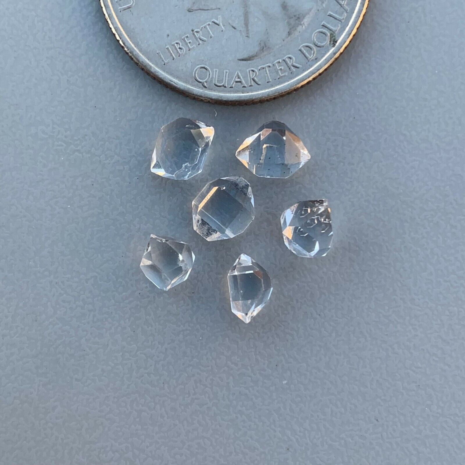 24 Pcs Herkimer diamond crystals 6 to 7mm