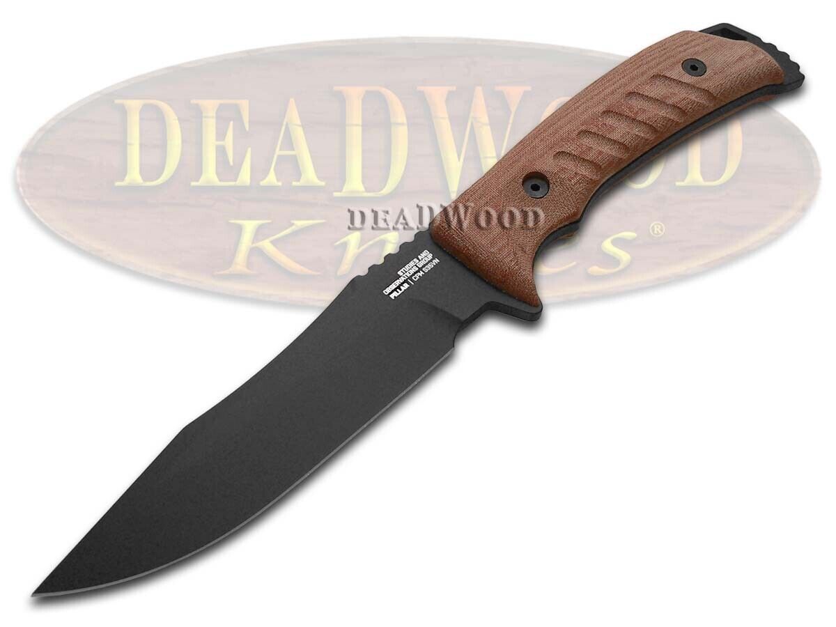 SOG Pillar LTD Fixed Blade Knife 1/500 Red Micarta Black S35VN Steel UF1005-BX