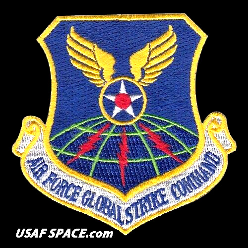 AUTHENTIC AIR FORCE -GLOBAL STRIKE COMMAND- AFGSC -USAF VEL PATCH MINT *****