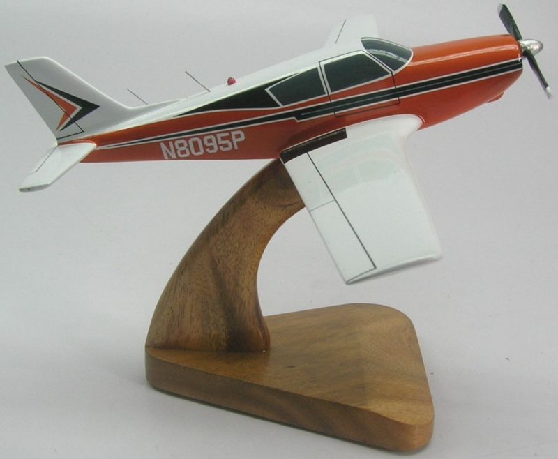 Piper PA-24 Comanche Airplane PA24 Desktop Kiln Dry Wood Model Regular New