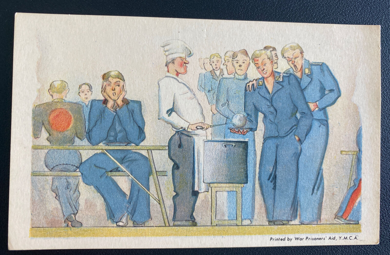 Mint USA Color Picture Postcard YMCA War Prisoners Dinner Time
