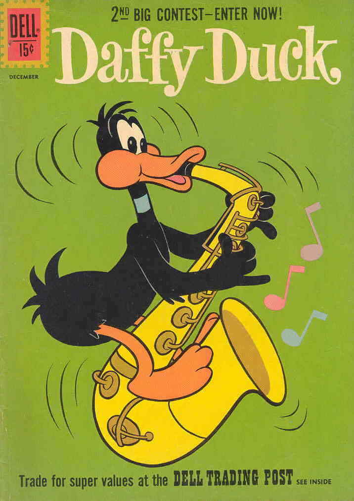 Daffy #27 VG; Dell | low grade - December 1961 Daffy Duck saxophone - we combine