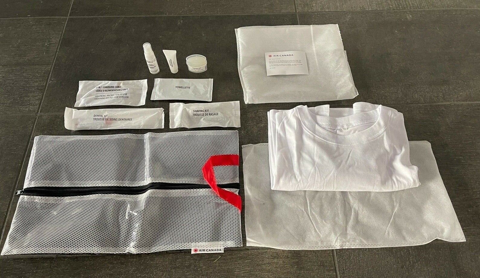 Air Canada Lost Delayed Baggage Overnight Hotel Stay Amenity Kit Deluxe Version