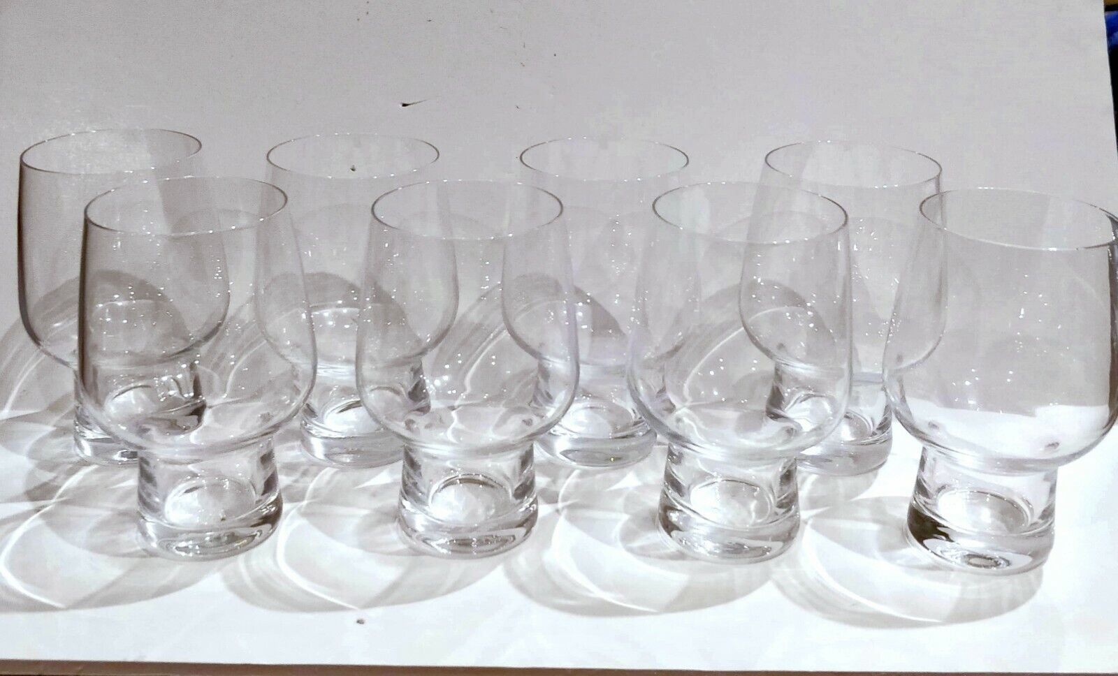 8x ALESSI for DELTA AIRLINES Cordial Short Stem Glasses Wine 8oz Glass Set of 8