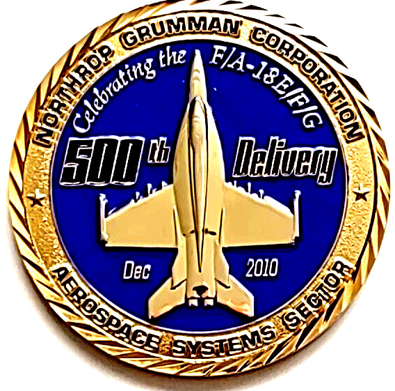 2010 F/A-18 Super Hornet Northrop Grumman Challenge Coin Celebration