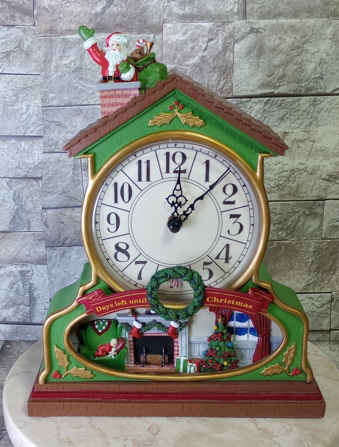 Avon 2007 Musical Days Left Until Christmas Countdown Clock Advent Santa Carols