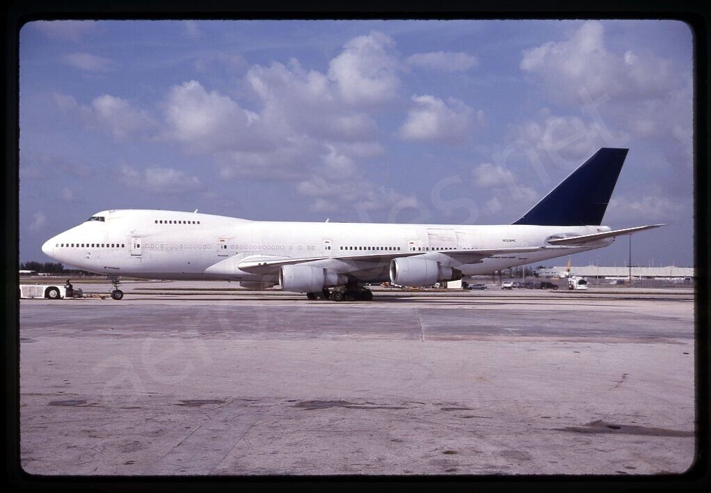 Atlas Air Boeing 747-200 N524MC Jan 01 Kodachrome Slide/Dia A18