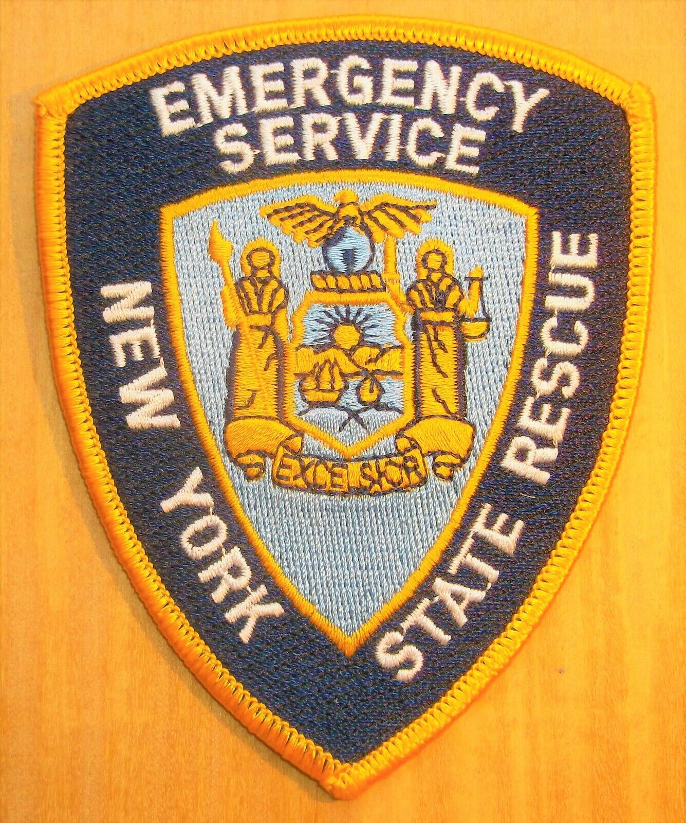 GEMSCO NOS Patch POLICE EMERGENCY SERVICE RESCUE STATE OF NY NYC - Original 1989