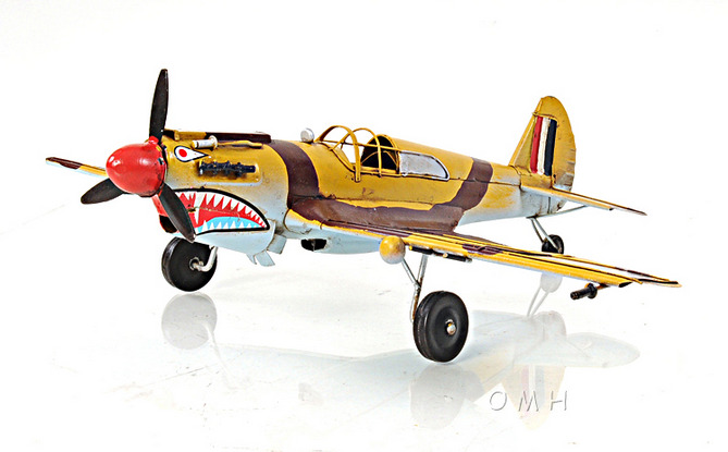 1941 Curtiss Hawk 81A American Ground-Attack Model Aircraft- 1:29 Scale