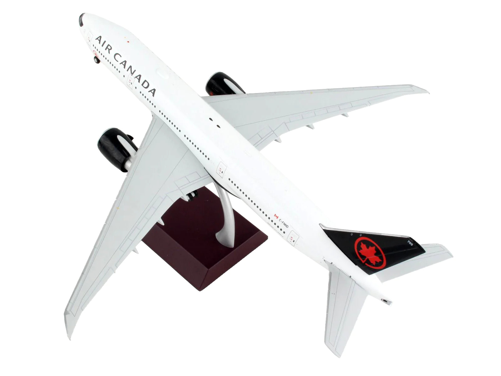 Boeing 777-200LR Commercial Canada Tail Gemini 200 1/200 Diecast Model Airplane