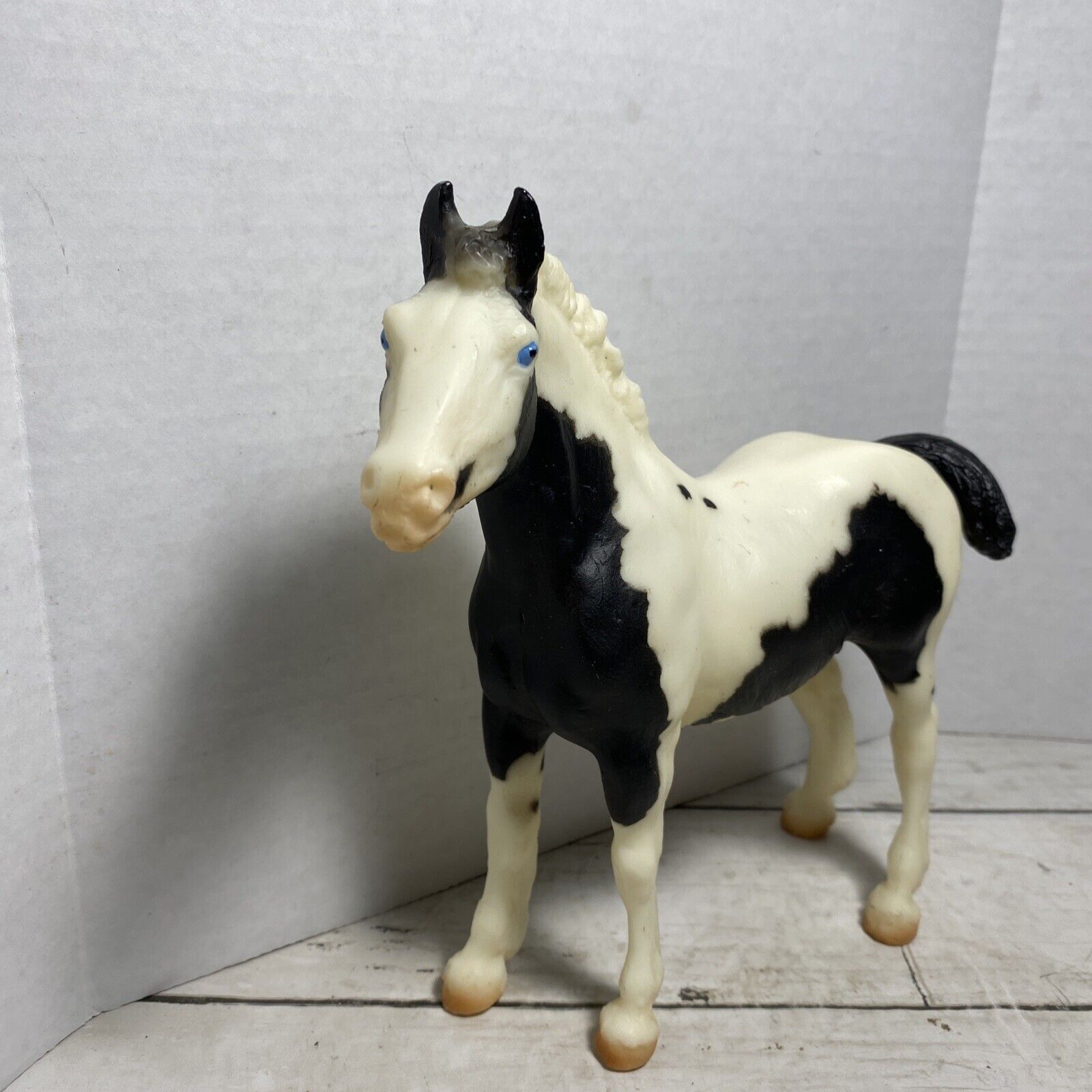 Retired Clydesdale Breyer Horse #776 Spotted Draft Foal Black Pinto