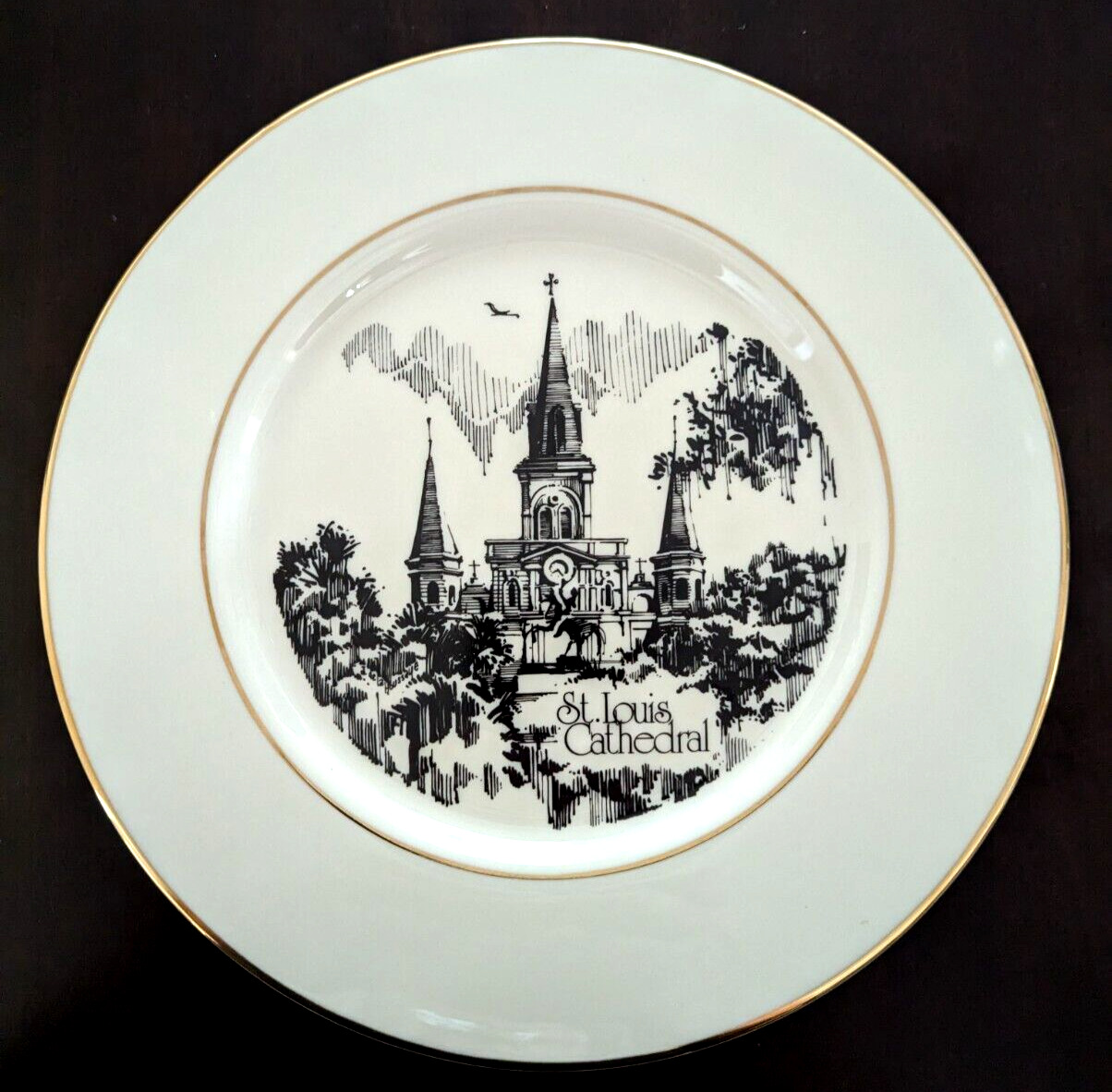 St Louis Cathedral New Orleans Louisiana Souvenir Commemorative Plate