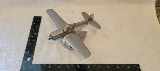 NORTH AMERICAN P-51 MUSTANG METAL MODEL with LIGHTER / VERY NICE 