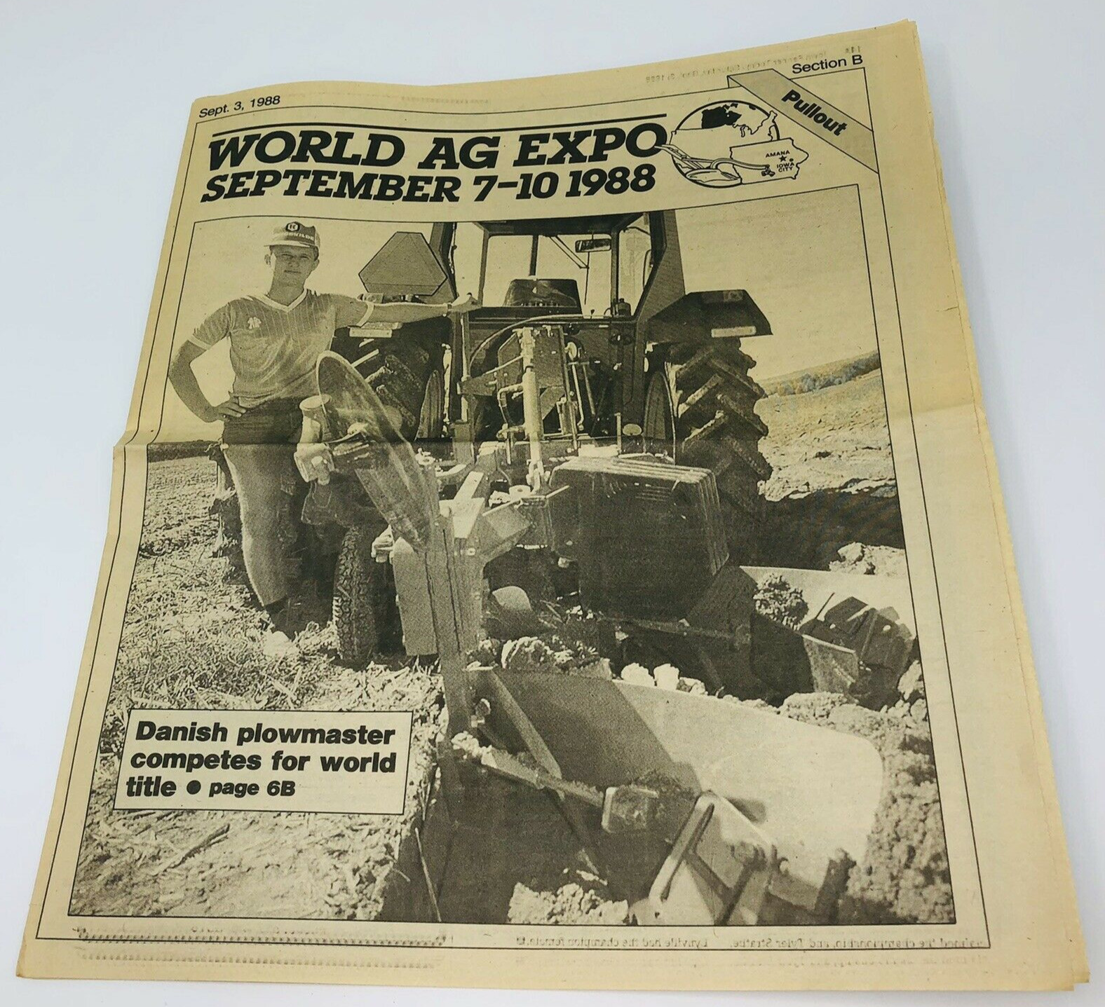 World Ag Expo 1988 Iowa Farmer Today Newspaper Pullout Advertising Paper