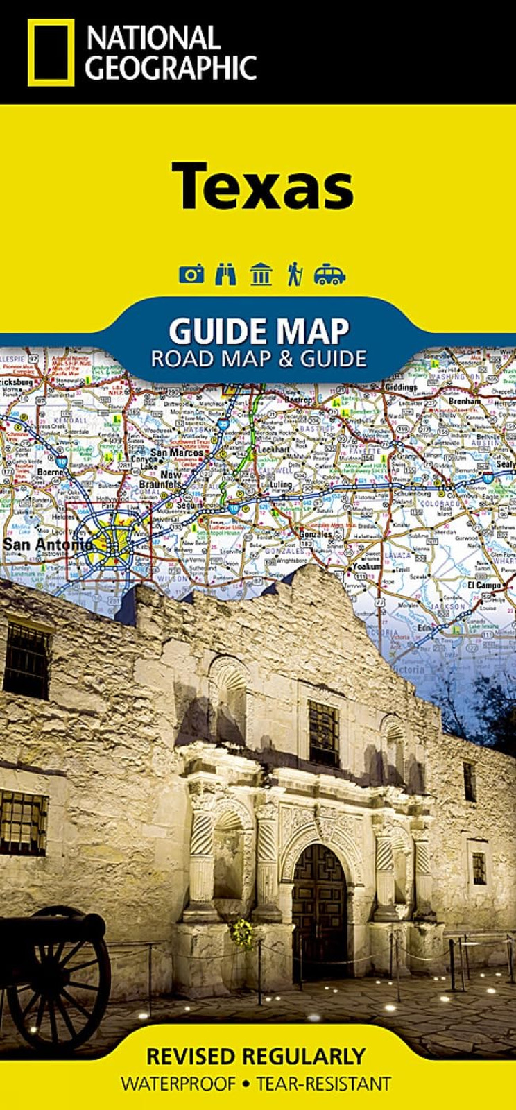 Texas Map (National Geographic Guide Map) - NEW