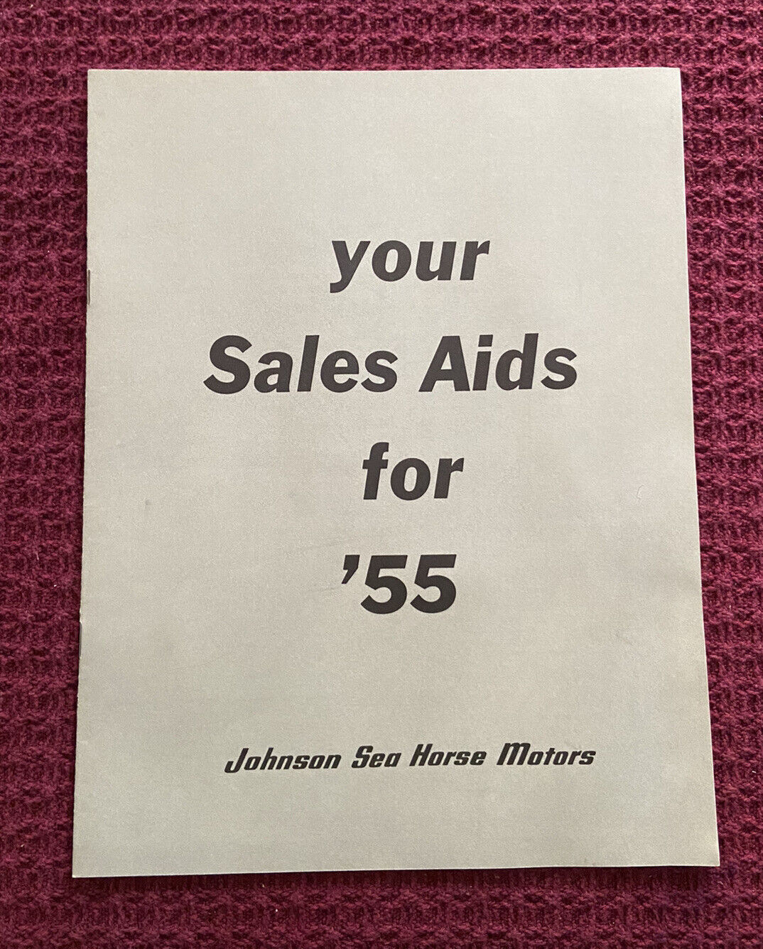 Johnson Sea-horse Motors Sales Aids 1955 14 Pages