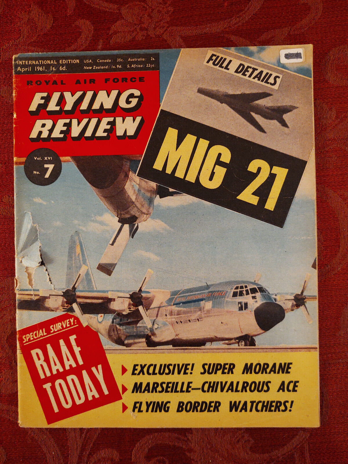 RAF Flying Review April 1961 MIG 21 Canadair CC-106 Lockheed P2V-5 Neptune