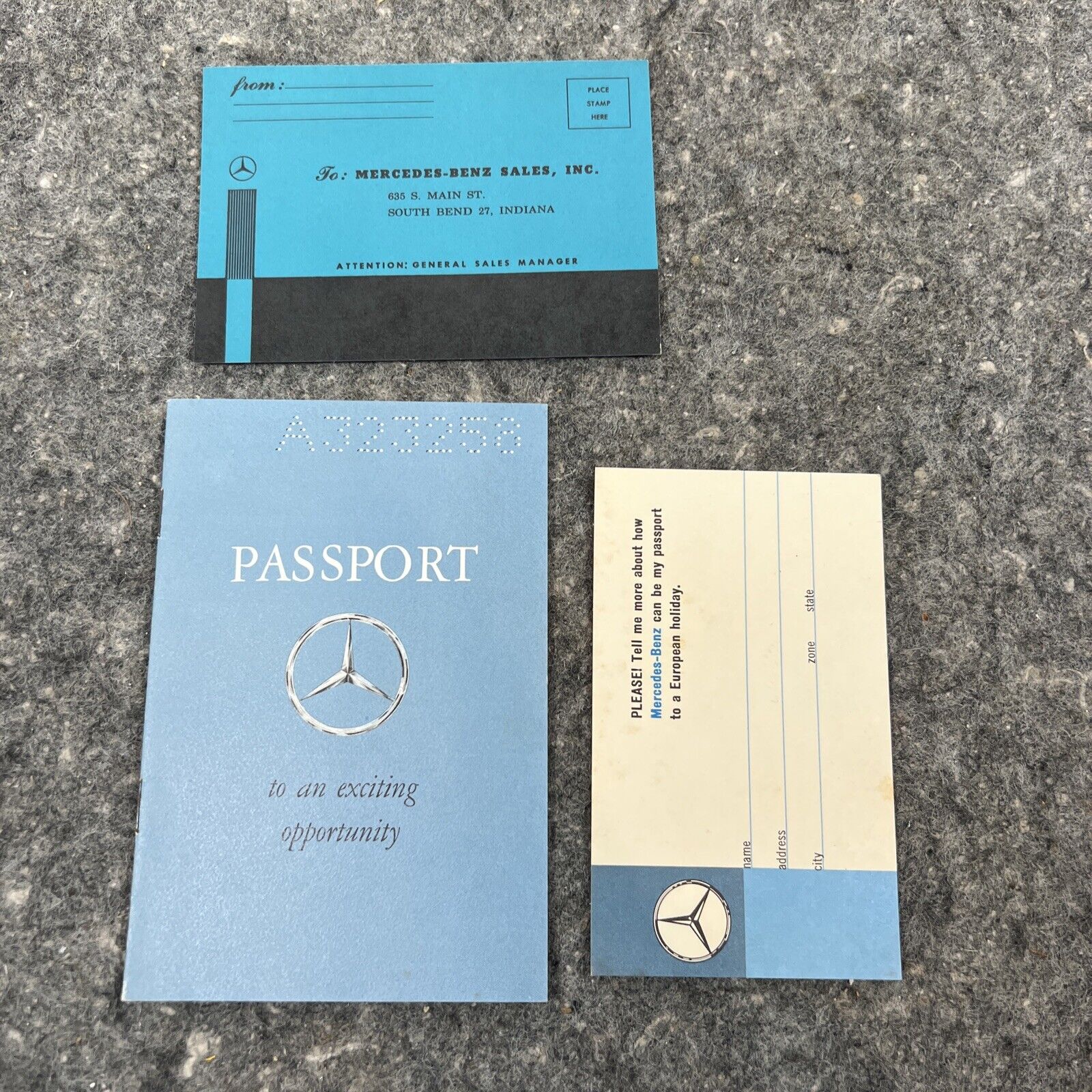 1964 Mercedes-Benz Passport to the Overseas Delivery Plan
