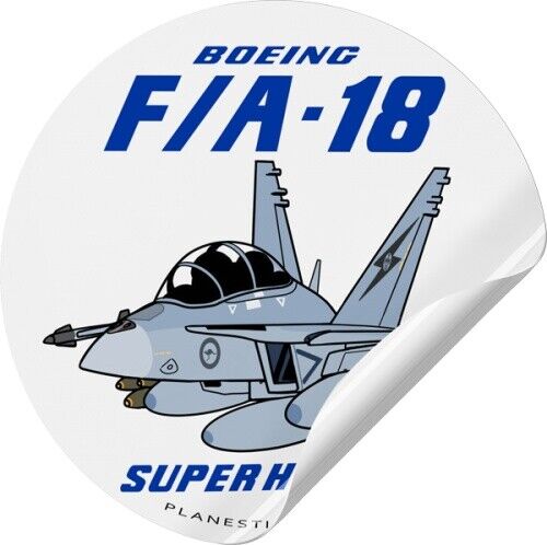 RAAF Boeing F-18 Super Hornet Pudgy Round Sticker