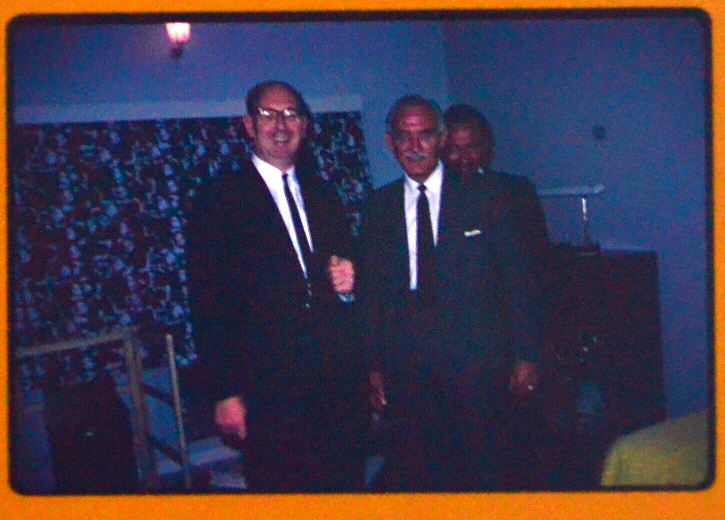 35mm Colour Slide 1968 Retro Color Transparency Handsome Men Wearing Suits