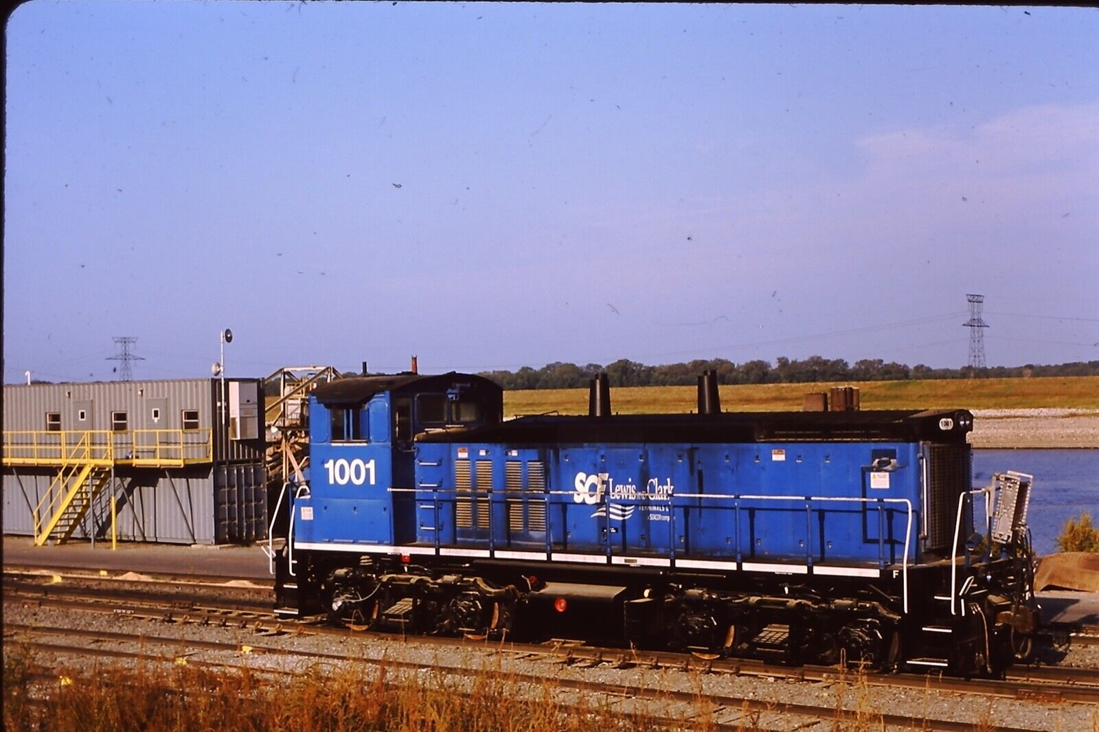 SCF-Lewis Clark MP15 #1001 Train Locomotive 35mm Slide Railroad           