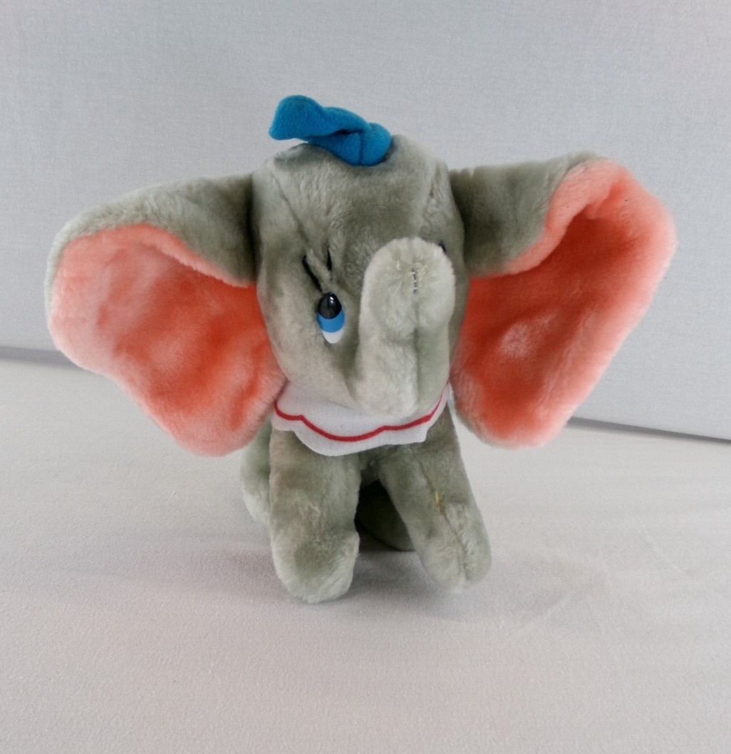 Vintage 80\'s Dumbo Elephant Plush 10\