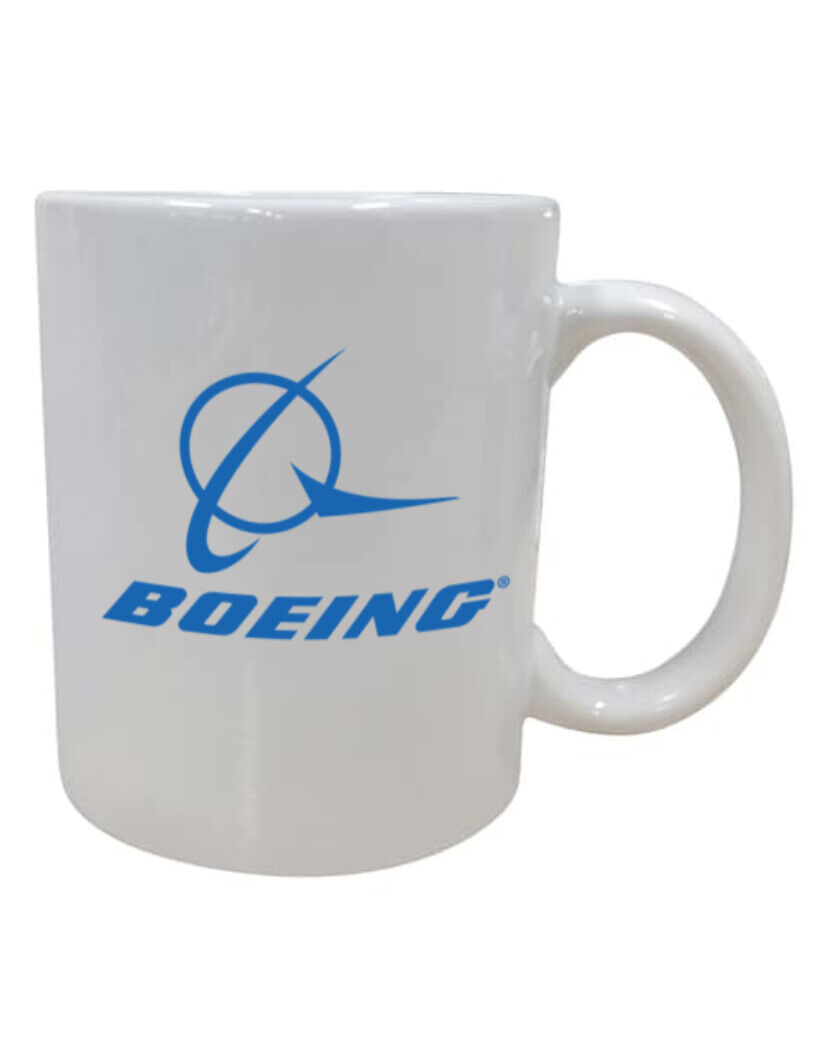 Boeing Logo Coffee Tea Mug Cup Travel Aerospace Employee Pilot Crew Souvenir 