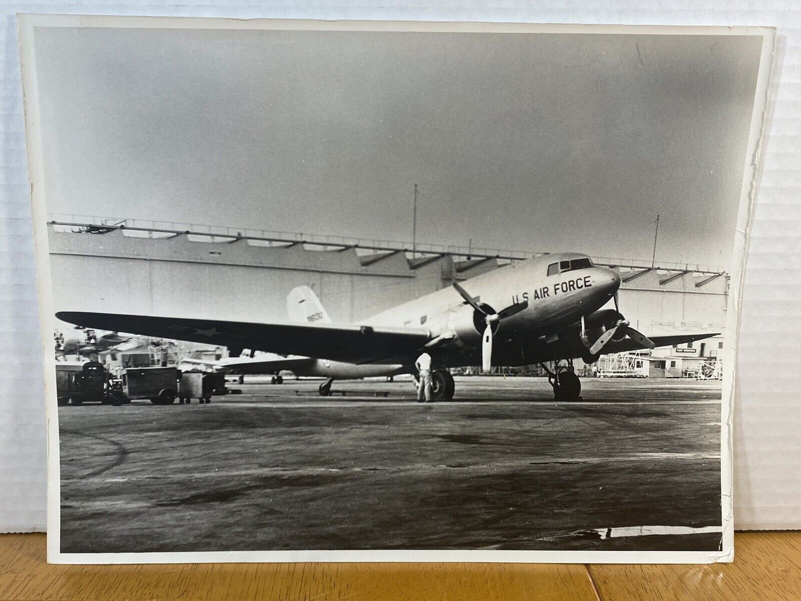 Douglas C-47 Skytrain/DC-3A (Troop Transport) Cargo U.S Military VTG B&W