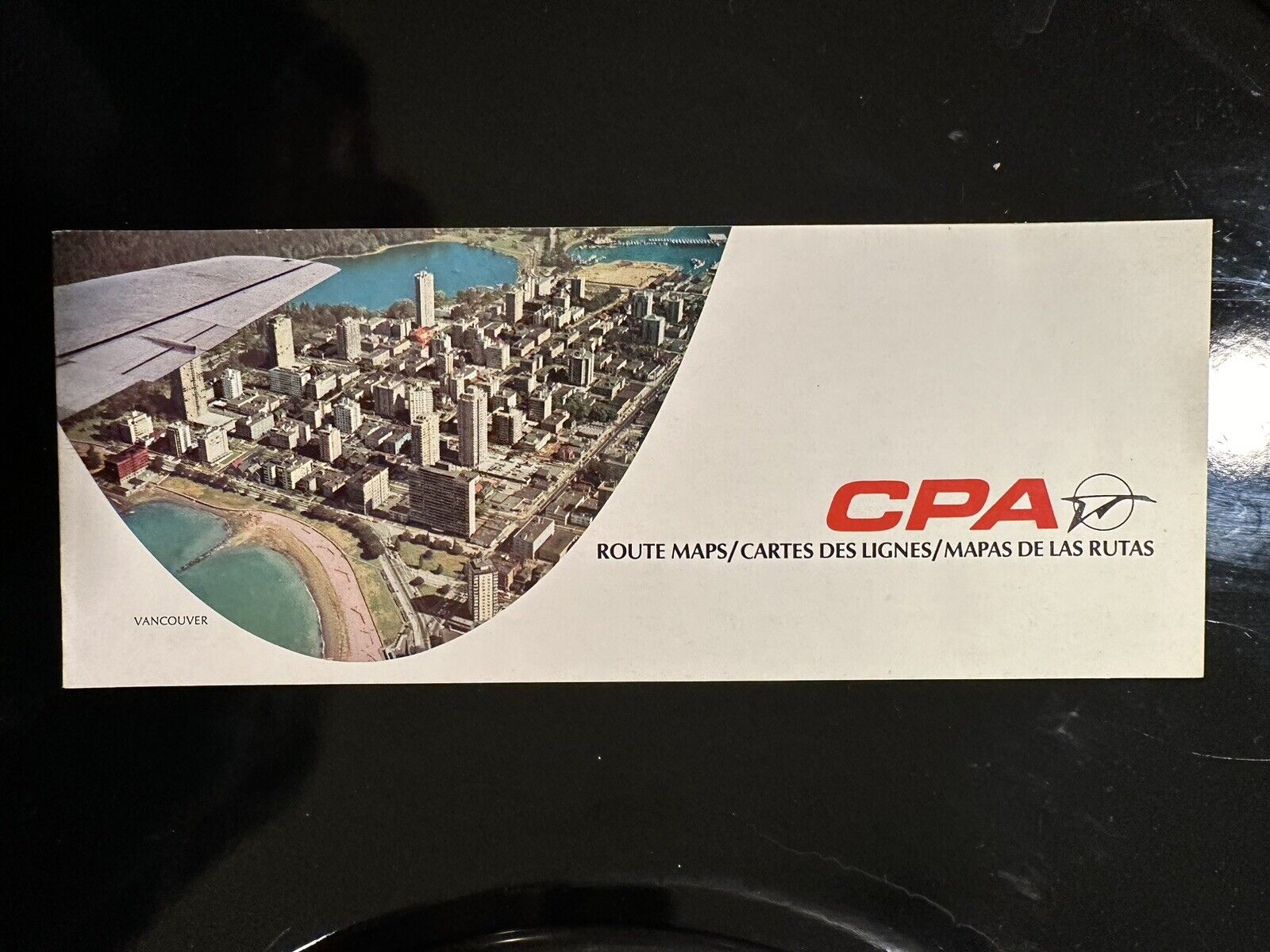 Vintage 1968 Route Map of CPA Canadian Pacific Airlines Airways