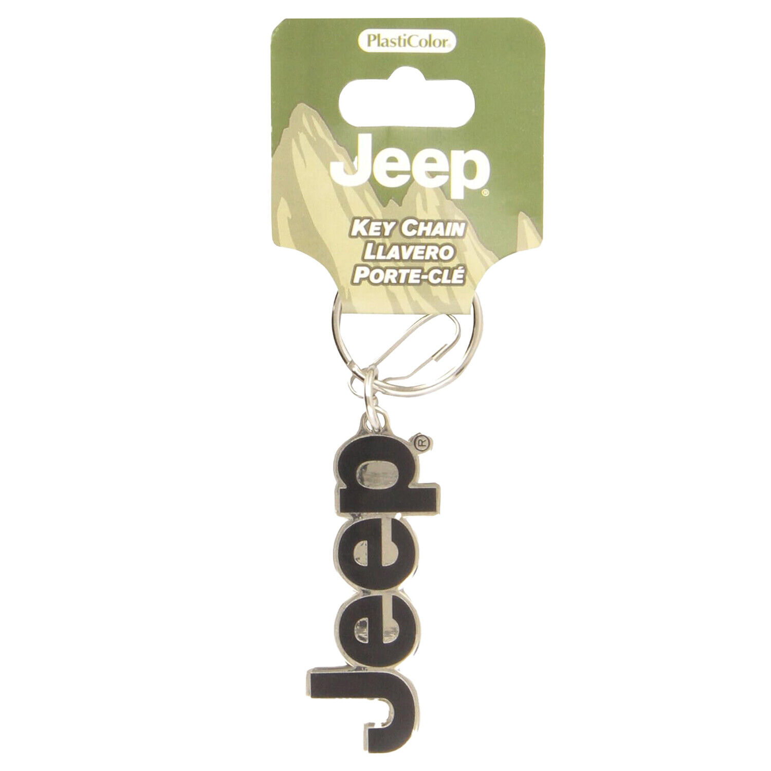 Plasticolor Jeep Keychain with Sturdy Metal Construction