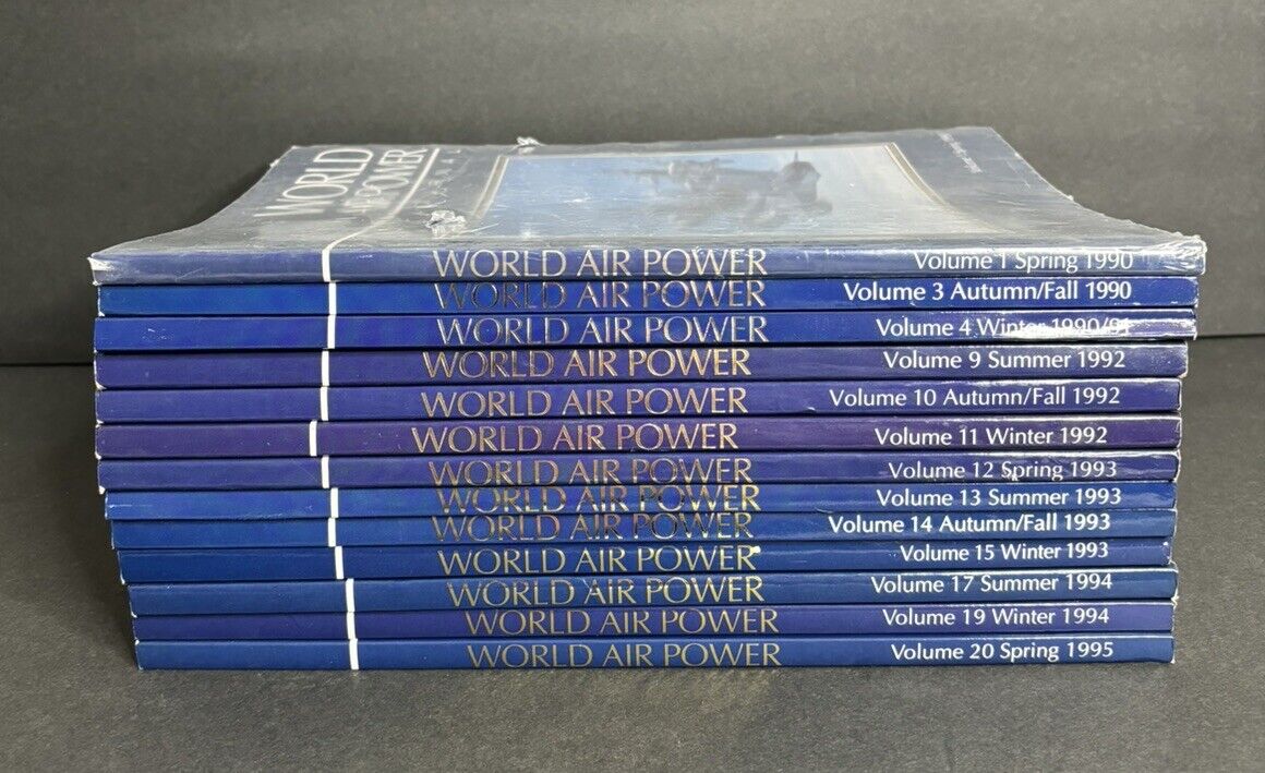 13 World Air Power Journal Magazines Paperback Military Aircraft Airplanes