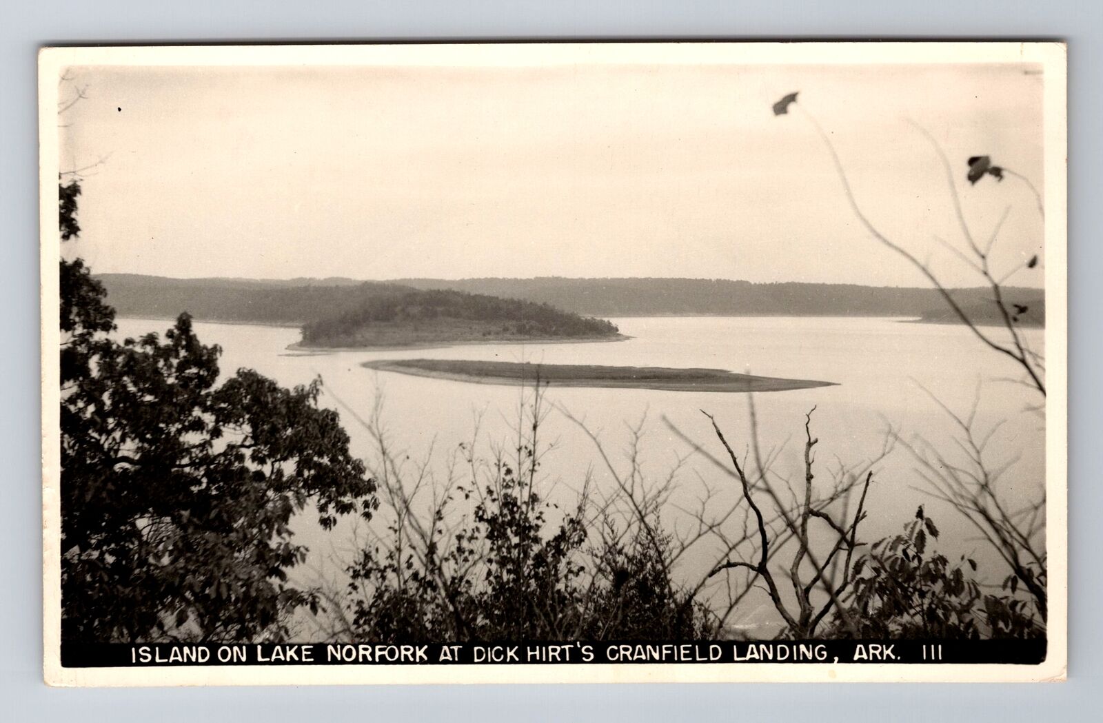Cranfield Landing AR-Arkansas RPPC, Island On Lake Norfork, Vintage Postcard