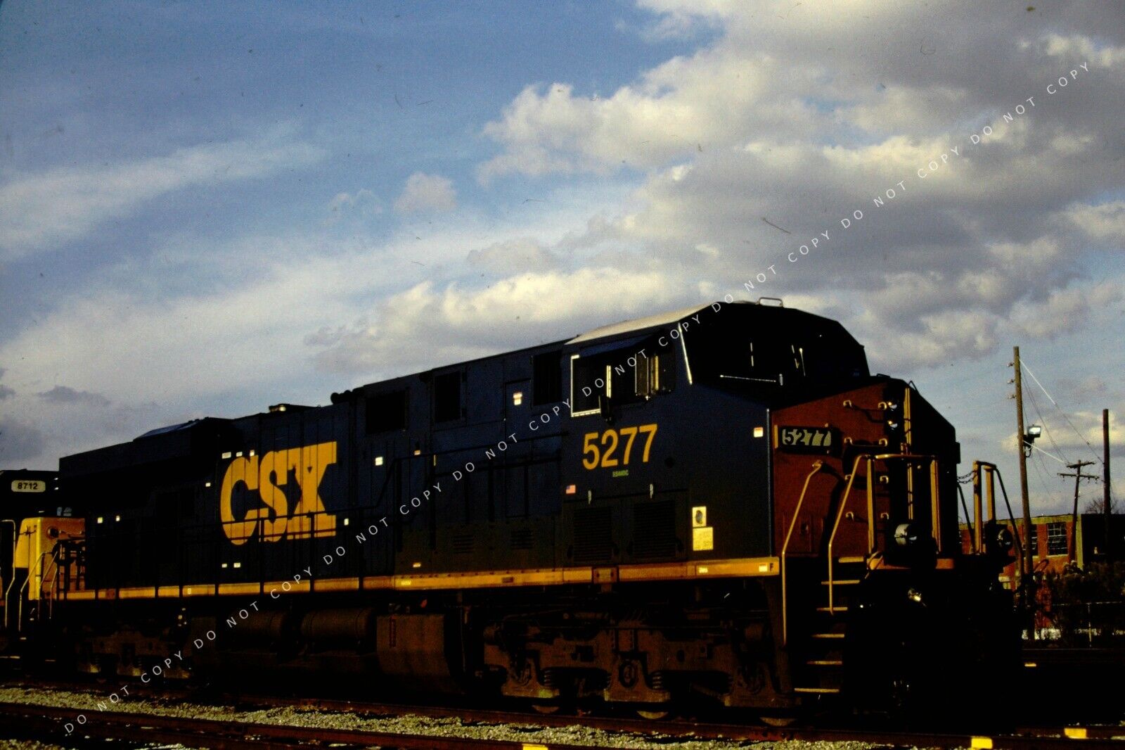 Original Railroad Slide CSX CSXT 5277 ES44DC - MONTGOMERY \'07