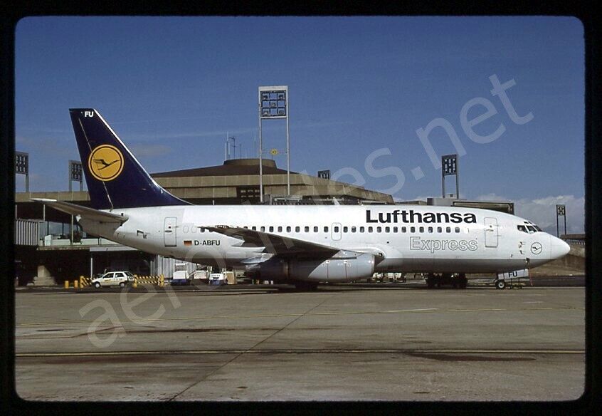 Lufthansa Express Boeing 737-200 D-ABFU Mar 94 Kodachrome Slide/Dia A6