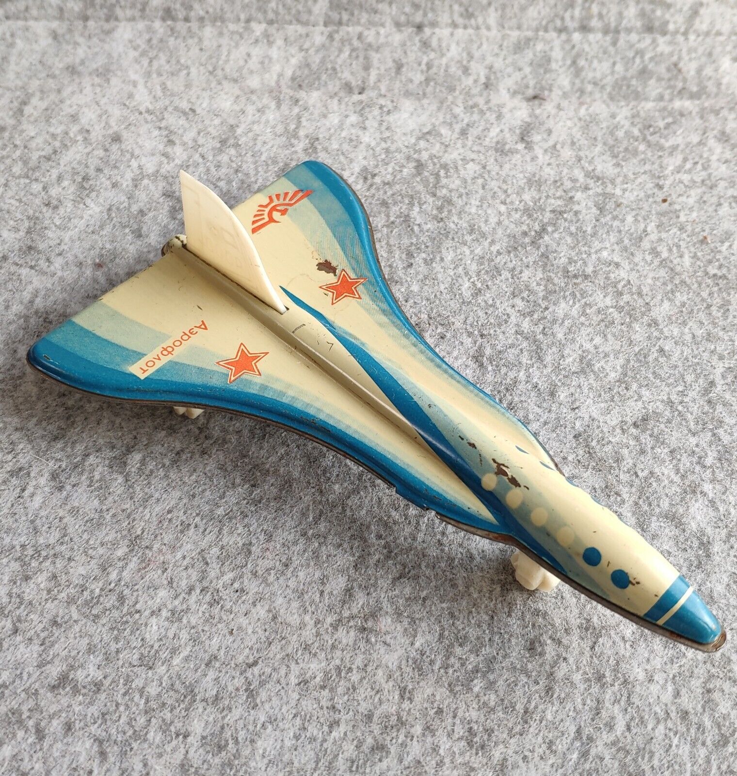 Vintage  plane model aeroflot USSR Retro collectible toy 