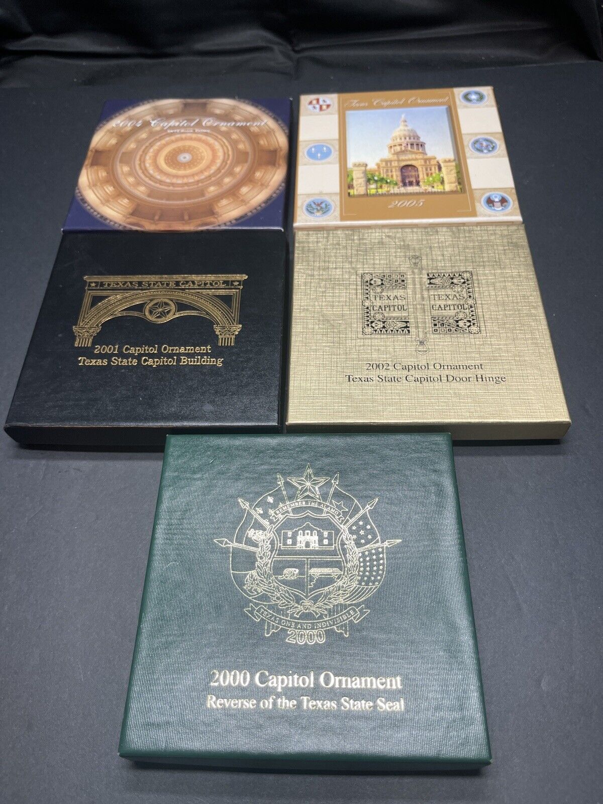 Texas State Capitol Ornament Lot 2000, 2001, 2002, 2003, 2004, 2005 Discontinued