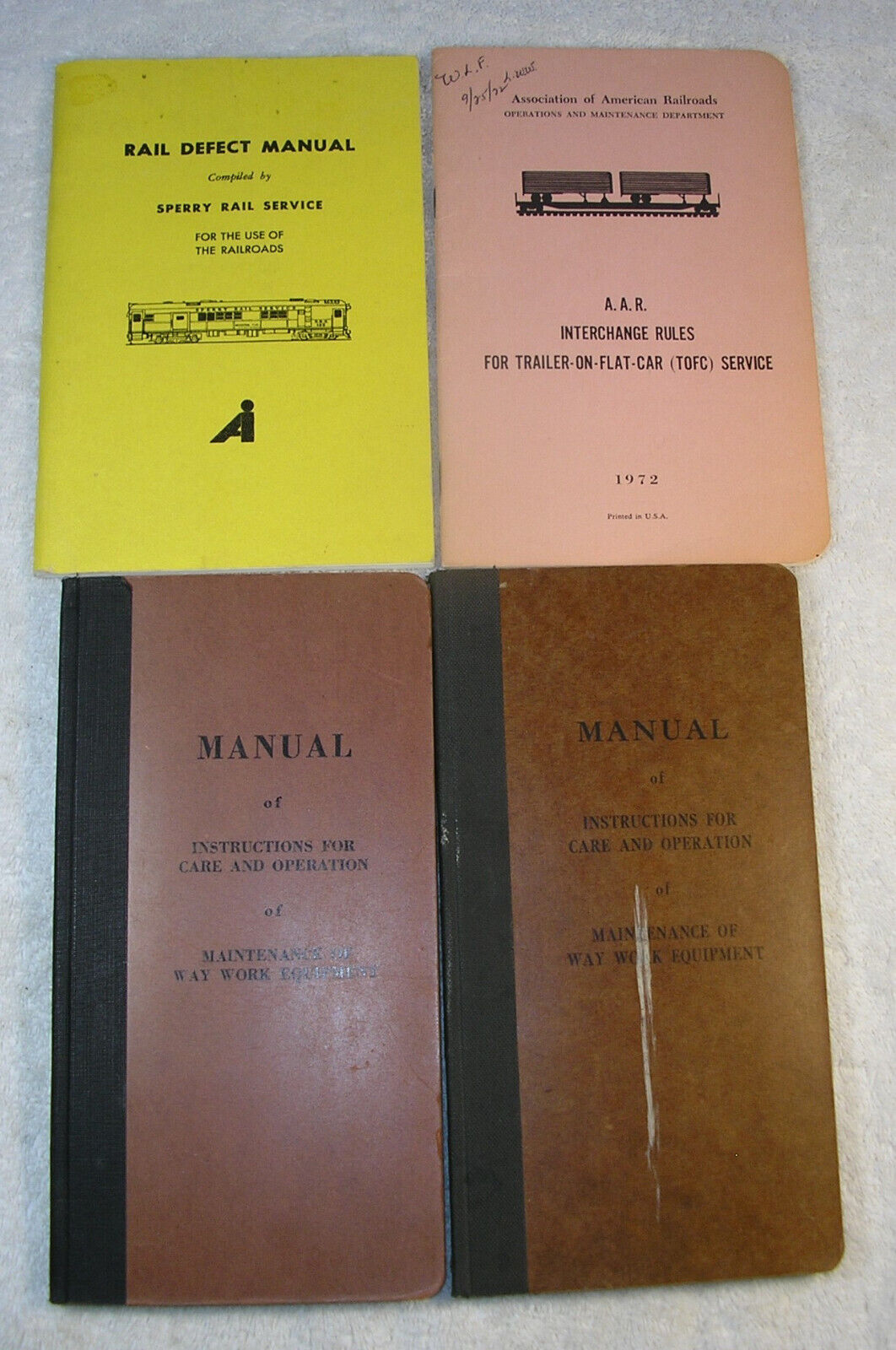 4 Vintage Manuals for Operations of America’s Railroads
