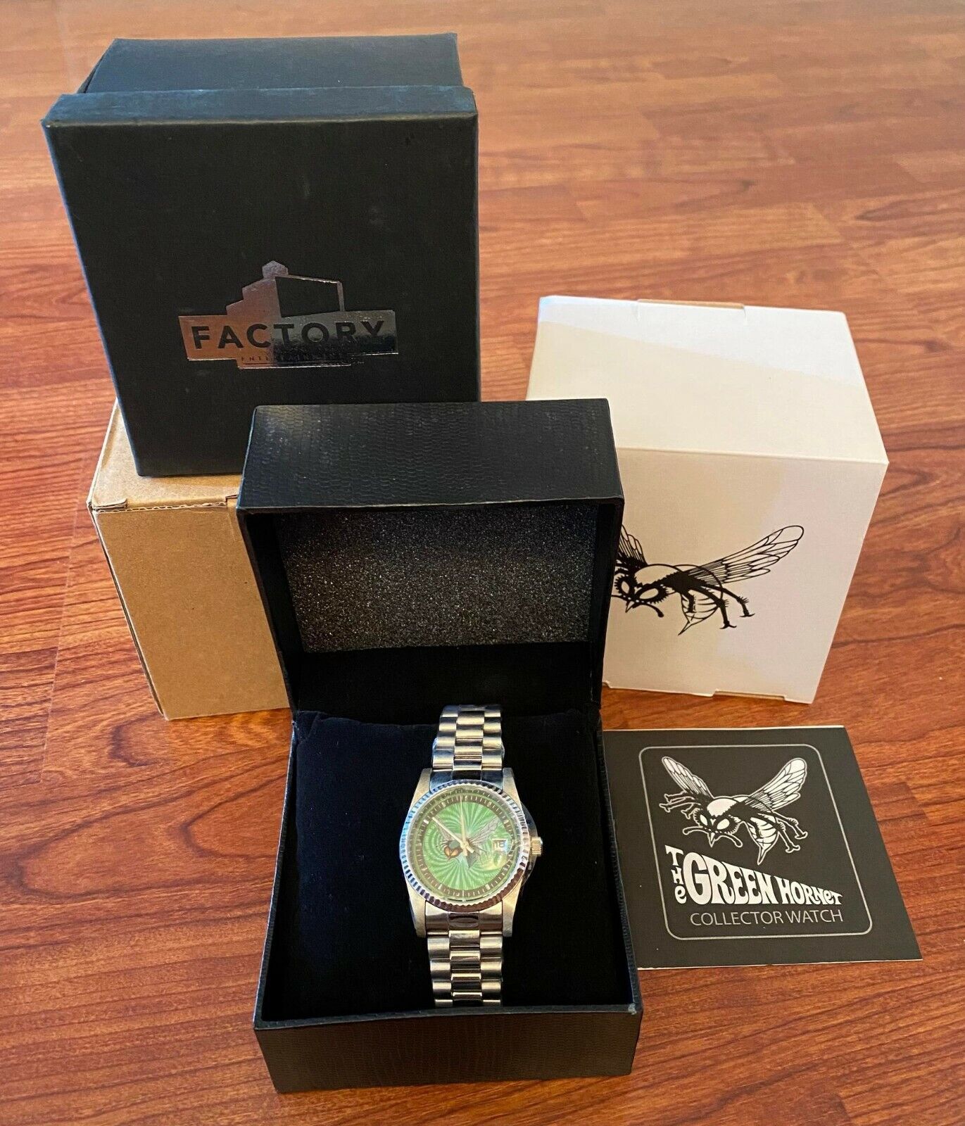 GREEN HORNET COLLECTOR WATCH #_ _ _OF 300 - FACTORY ENTERTAINMENT 2011 - NEW