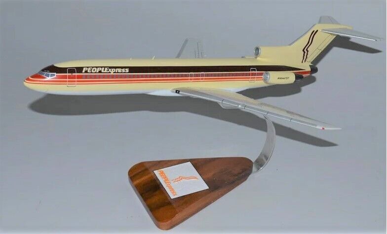 PeoplExpress Airlines Boeing 727-200 Desk Top Display Model 1/100 SC Airplane